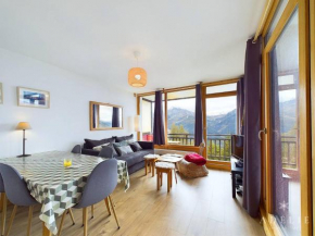 Appartement Scandinave, 3 pièces, 50m², proche pistes et commerces, avec balcons et parking - FR-1-398-609